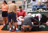 Novak Djokovic at the 2024 French Open.
